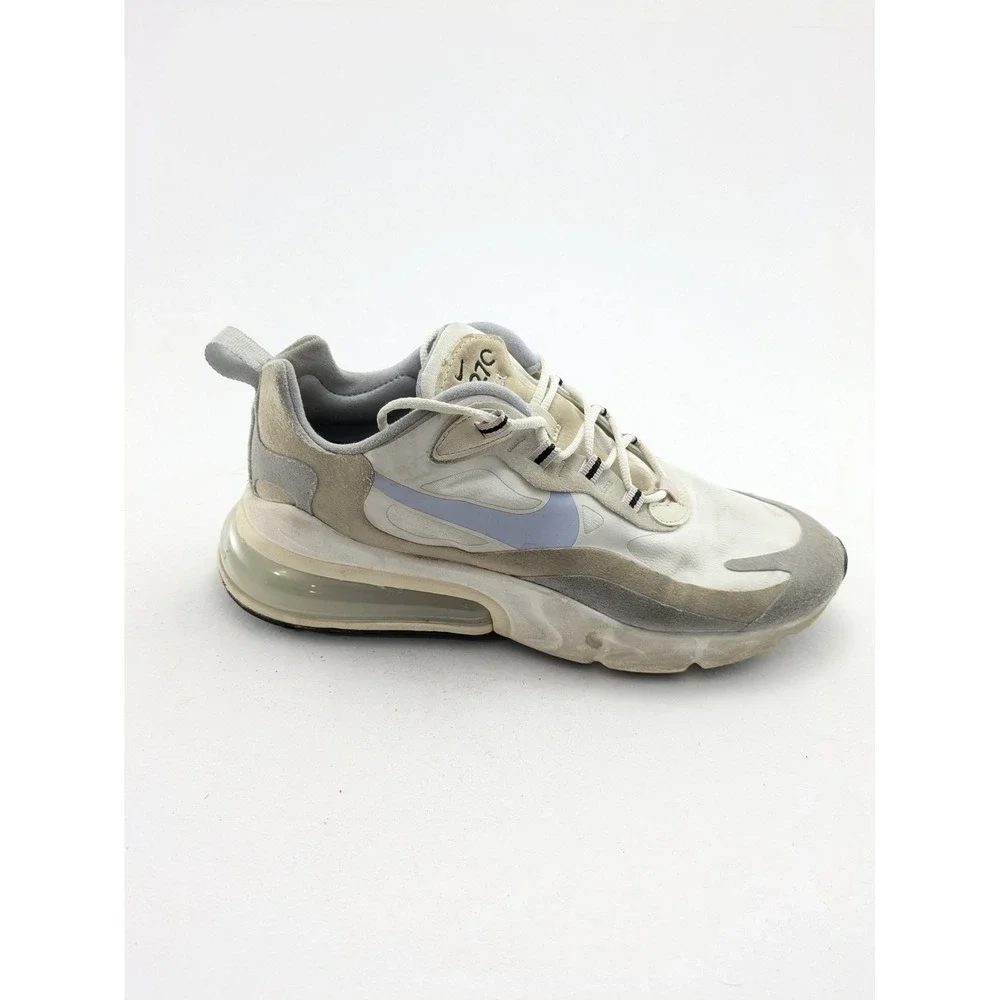 Womens Nike Air Max 270 React White Athletic Running Shoes CT1287-100 Size 9.5